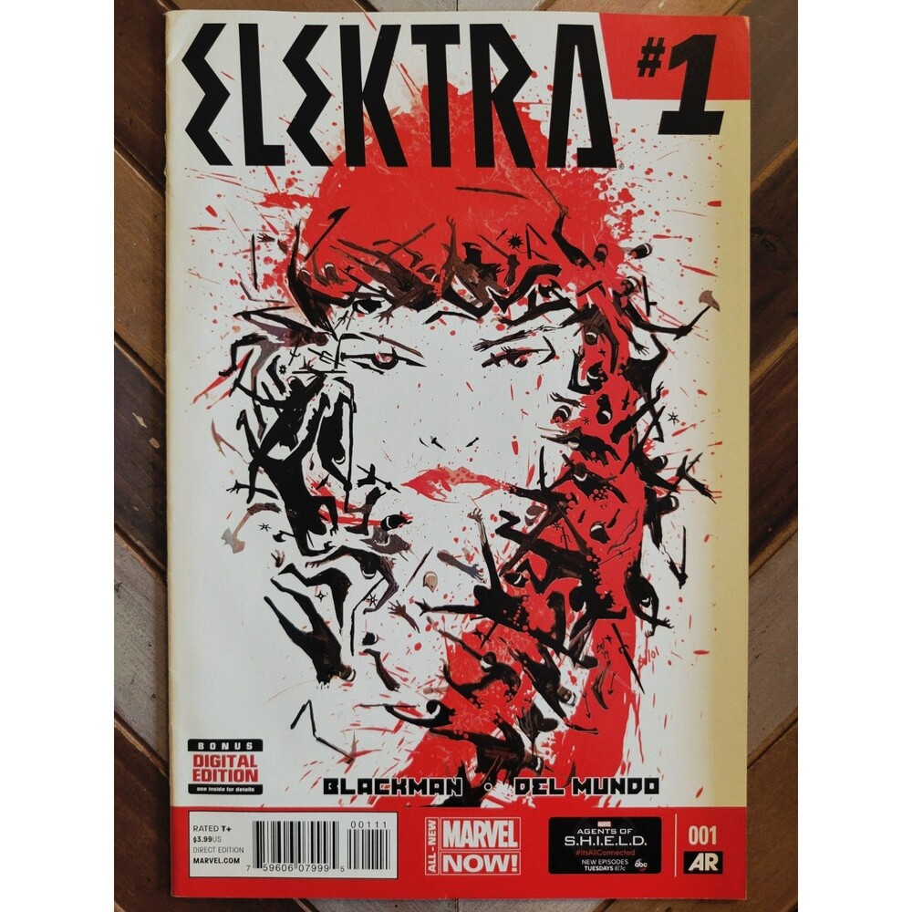 Elektra #1 FN/VF "Bloodlines" Art & Cover Michael Del Mundo (Marvel 2014) 7.0